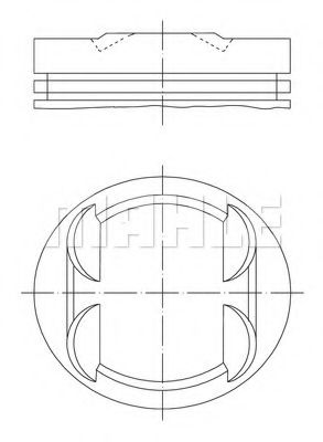 Поршень MAHLE 033 18 00