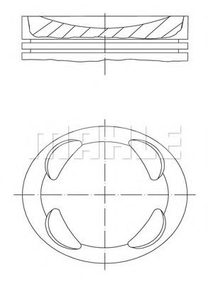 Поршень MAHLE ORIGINAL 081 PI 00104 000