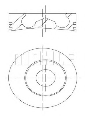 Поршень MAHLE ORIGINAL 009 55 00