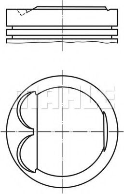 Поршень MAHLE 607 77 00
