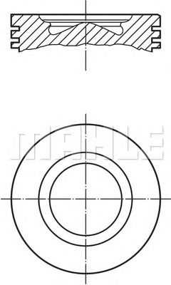 Поршень MAHLE ORIGINAL 007 PI 00159 000