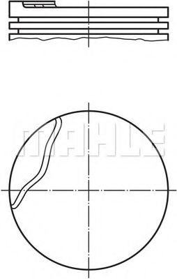 Поршень MAHLE ORIGINAL 022 03 01