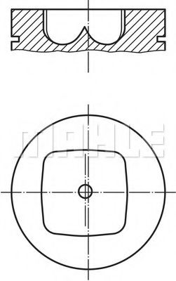 Поршень MAHLE ORIGINAL 043 80 00