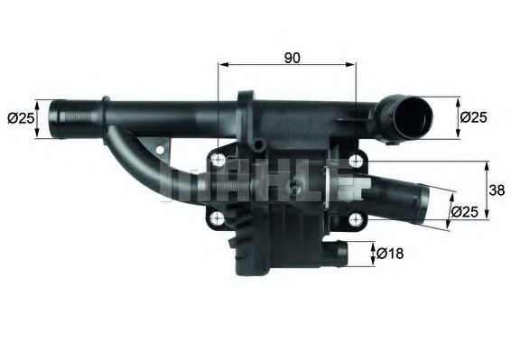 Термостат MAHLE ORIGINAL TH 40 83