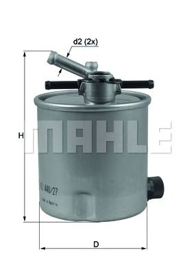 Паливний фільтр MAHLE ORIGINAL KL 440/27
