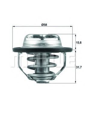 Термостат MAHLE ORIGINAL TX 122 82