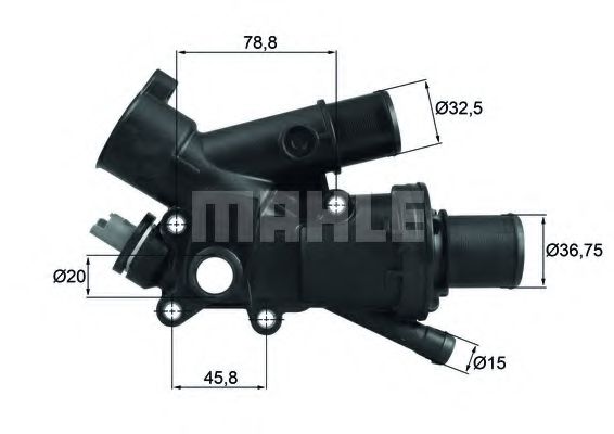 Термостат MAHLE ORIGINAL TH 43 83
