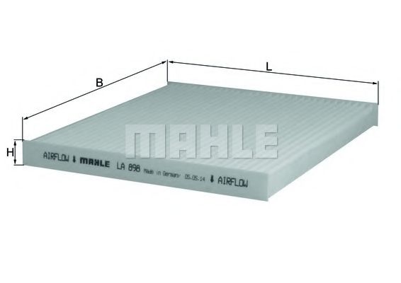 Фильтр салона MAHLE ORIGINAL LA 898