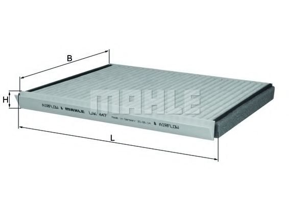 Фильтр салона MAHLE LAK 447