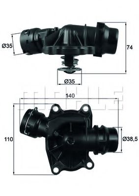 Термостат MAHLE ORIGINAL TI 233 88