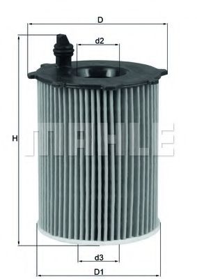 Масляный фильтр MAHLE ORIGINAL OX 171/2D1