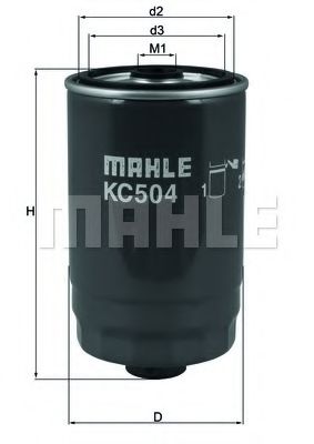 Топливный фильтр MAHLE ORIGINAL KC 504