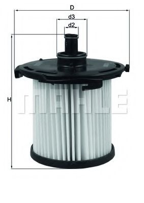 Топливный фильтр MAHLE KX 387D