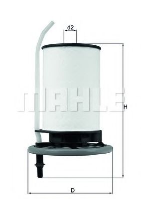 Топливный фильтр MAHLE ORIGINAL KX 398