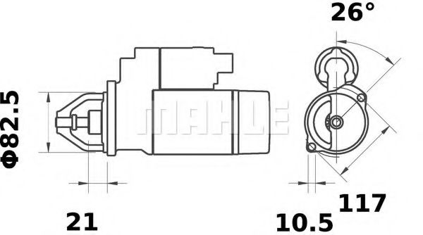 Стартер MAHLE MS 361