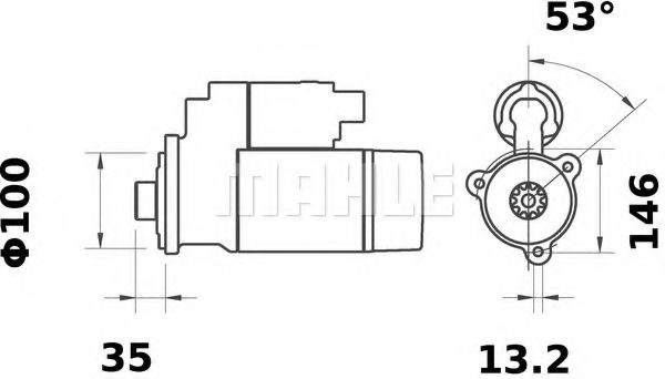 Стартер MAHLE MS 286