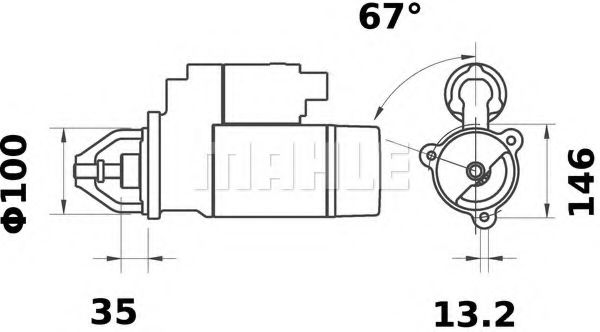 Стартер MAHLE MS 202