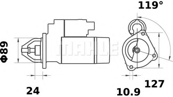 Стартер MAHLE MS 84
