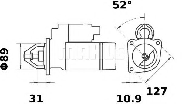 Стартер MAHLE MS 65
