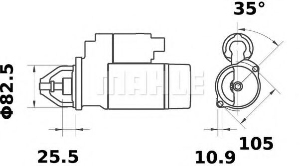 Стартер MAHLE MS 27