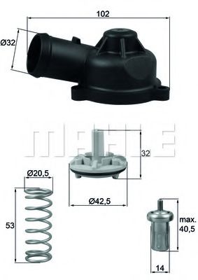Термостат MAHLE TI 244 83D