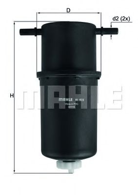 Топливный фильтр MAHLE ORIGINAL KL 873