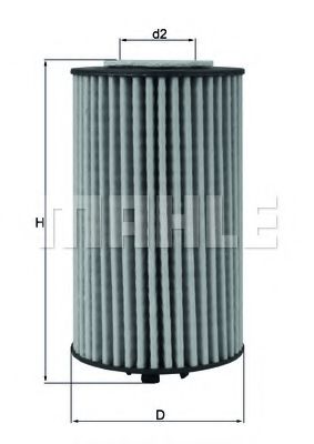 Масляный фильтр MAHLE ORIGINAL OX 1058D