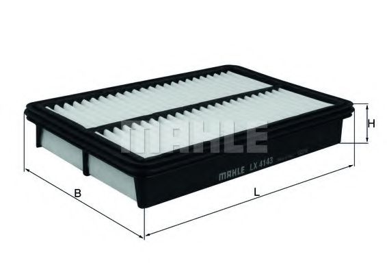 Воздушный фильтр MAHLE ORIGINAL LX 4143