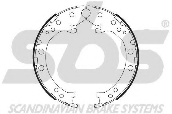Тормозные колодки ручника sbs 18492726803