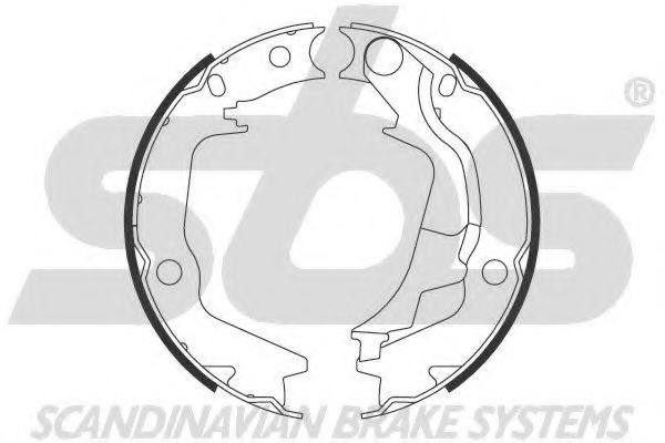 Тормозные колодки ручника sbs 18492734793