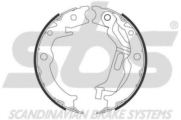 Тормозные колодки ручника sbs 18492736785