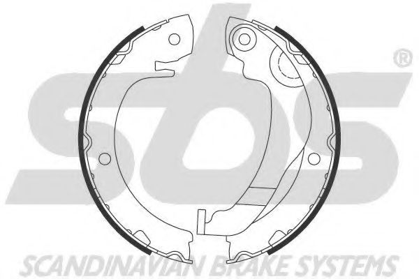Тормозные колодки ручника sbs 18492745786
