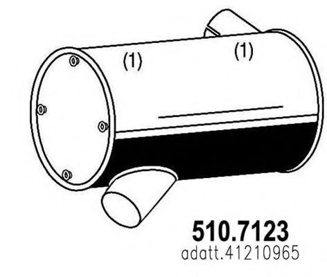 Глушитель ASSO 510.7123