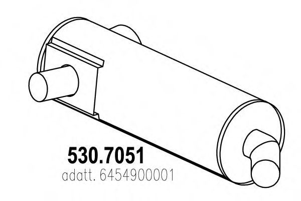Глушитель ASSO 530.7051