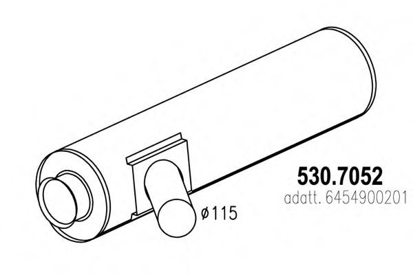Глушитель ASSO 530.7052