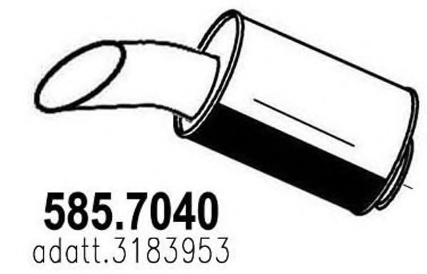 Глушитель ASSO 585.7040