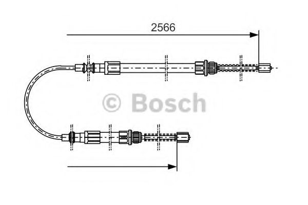 Трос ручника BOSCH 1 987 477 515