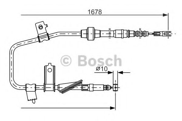 Трос ручника BOSCH 1 987 477 736