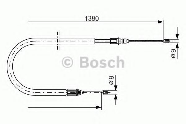 Трос ручника BOSCH 1 987 477 776