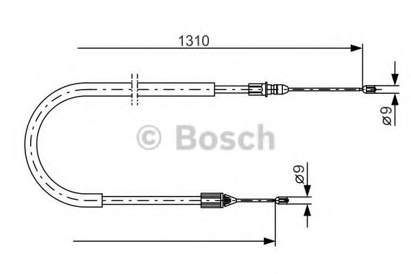 Трос ручника BOSCH 1 987 477 777