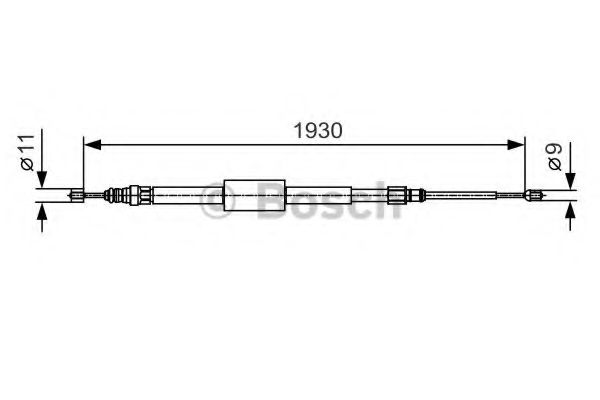 Трос ручника BOSCH 1 987 482 011