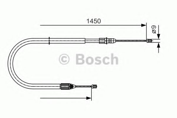 Трос ручника BOSCH 1 987 482 040