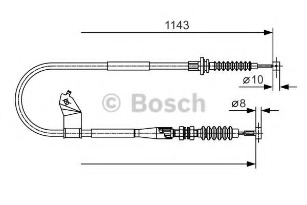 Трос ручника BOSCH 1 987 482 055