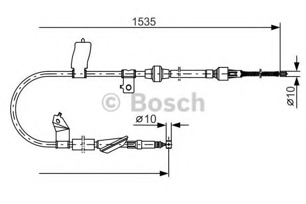 Трос ручника BOSCH 1 987 482 085