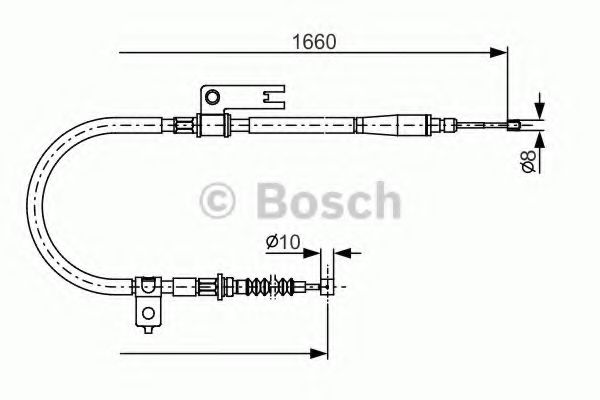 Трос ручника BOSCH 1 987 482 153