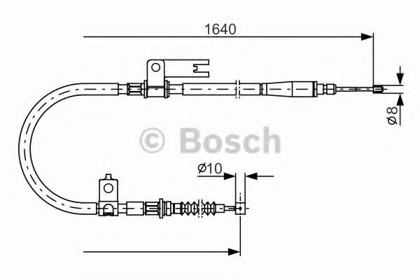 Трос ручника BOSCH 1 987 482 154