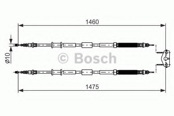 Трос ручника BOSCH 1 987 482 198