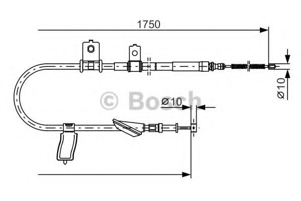 Трос ручника BOSCH 1 987 482 351