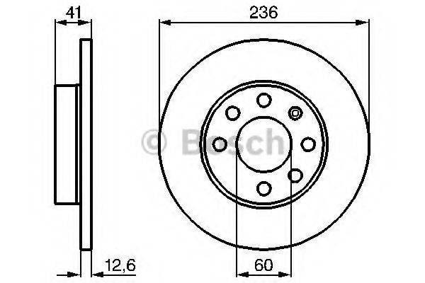 Тормозной диск BOSCH 0 986 479 B20