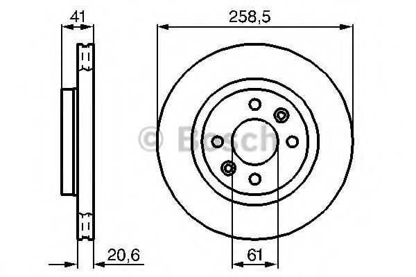 Тормозной диск BOSCH 0 986 479 B21